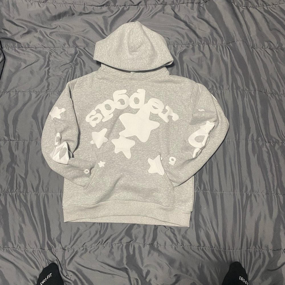Size S Sp5der Beluga Hoodie 'Grey'